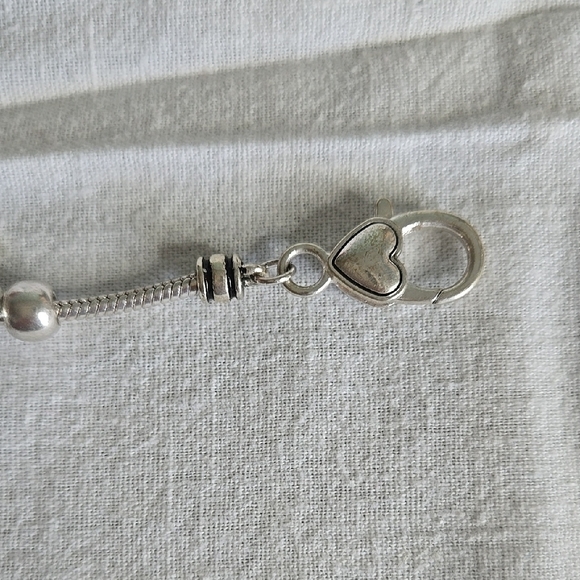 Silver and Red Charm Bracelet - Picture 2 of 5